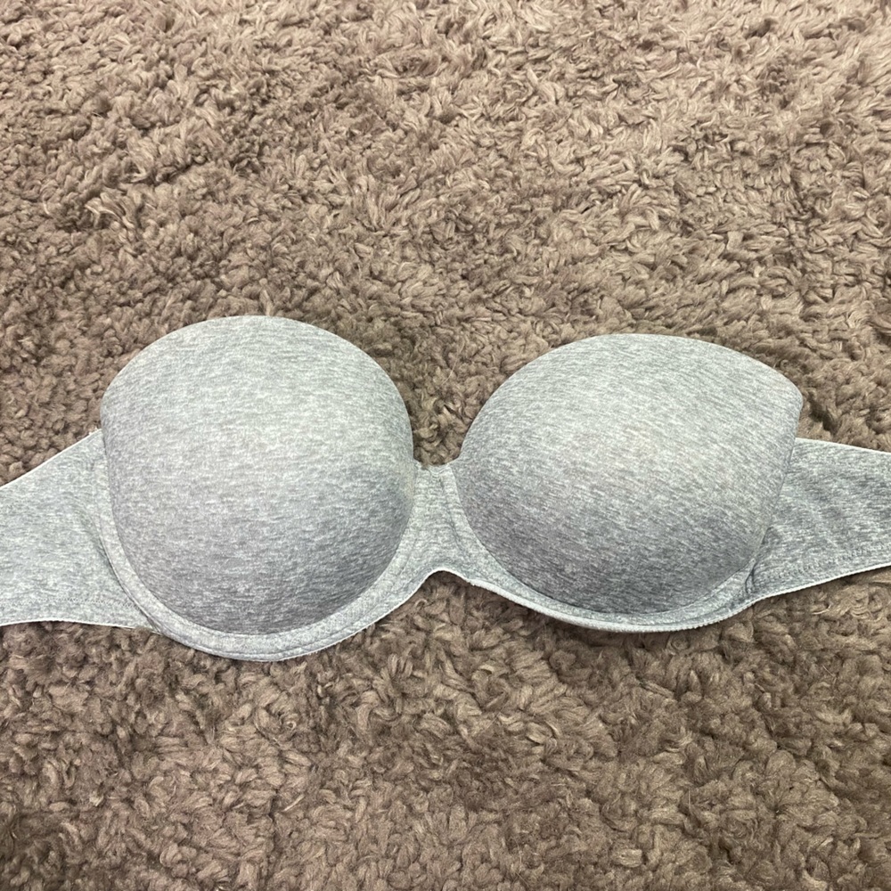 Pink VS Detachable Strap Bra Grey